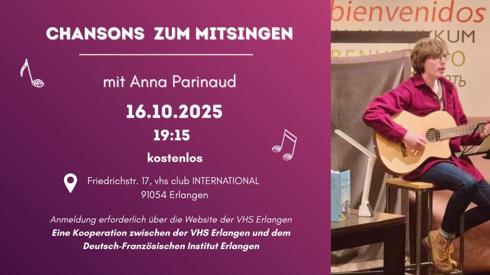 Chansons zum Mitsingen mit Anna Parinaud 